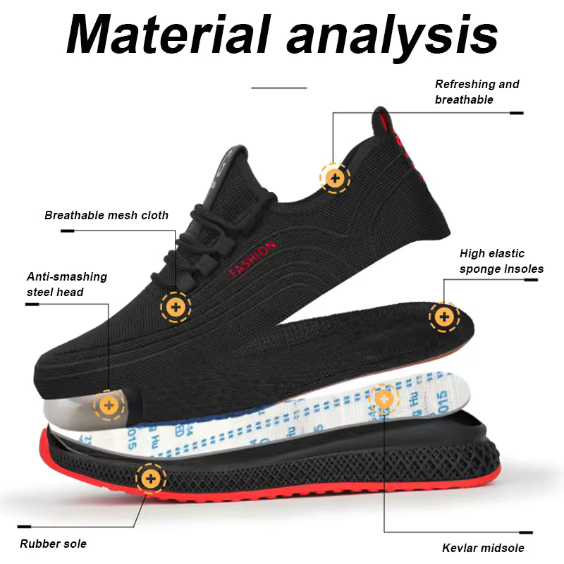 Air Mesh Steel Toe Shoes BG SAFETYWEAR