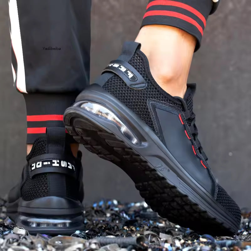 Air Mesh Steel Toe Sneakers My Store