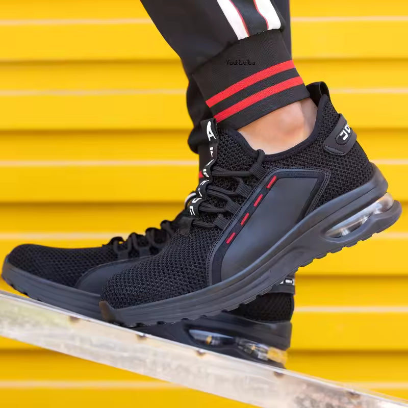Air Mesh Steel Toe Sneakers My Store