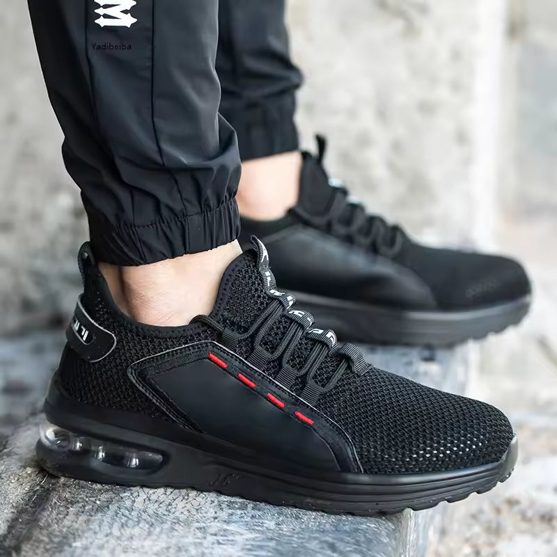 Air Mesh Steel Toe Sneakers My Store